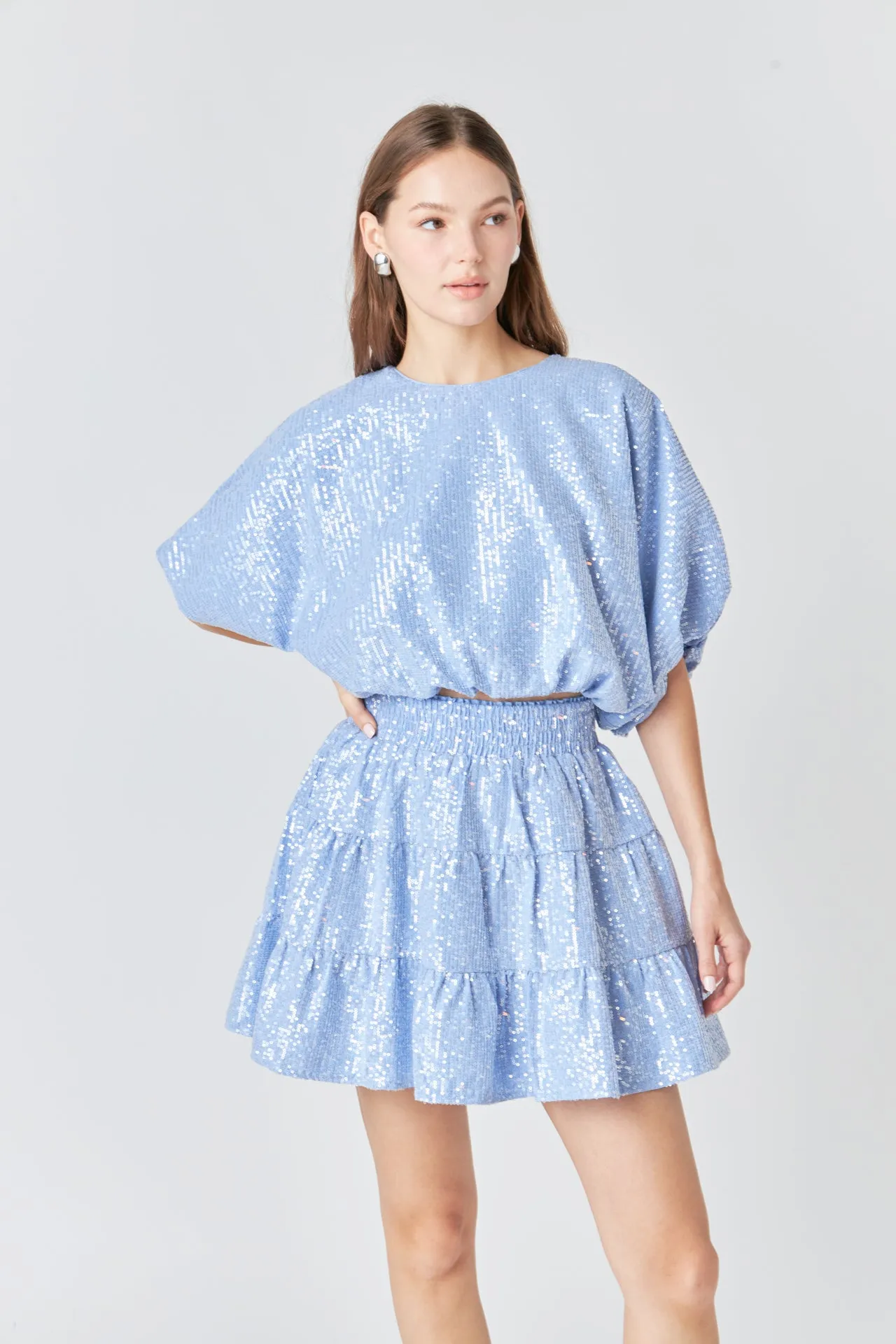 Sequins Voluminious Crop Top sold by Endless Rose product image thumbnail 5