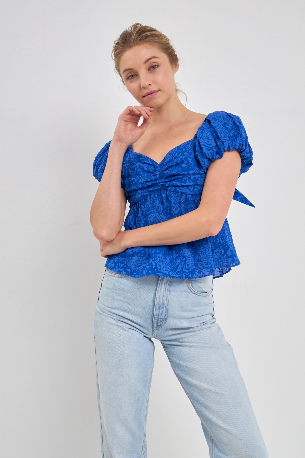 Floral Bow Tied Top sold by Endless Rose product image thumbnail 5