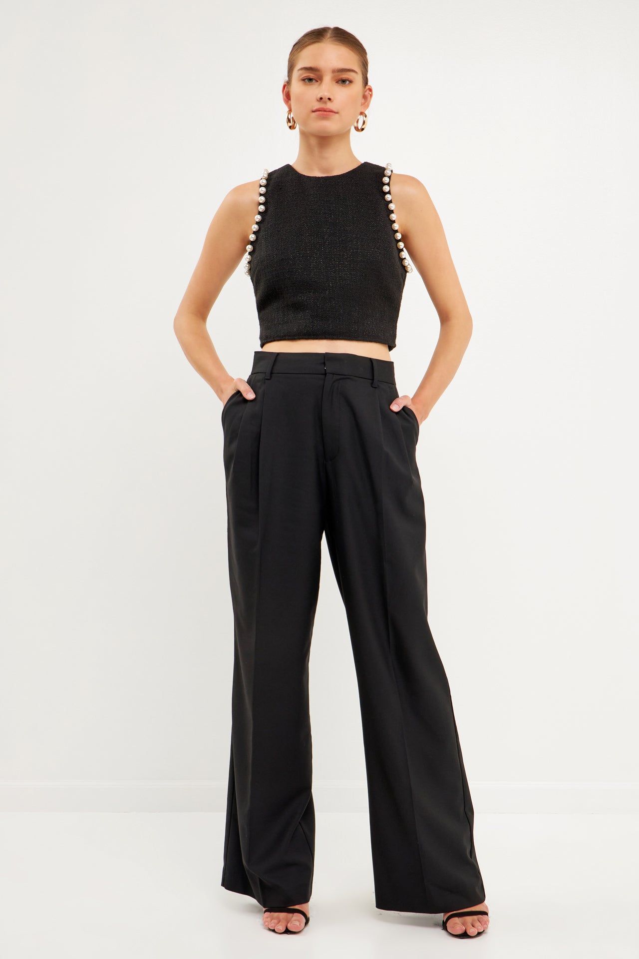 Pearl Trimmed Top sold by Endless Rose