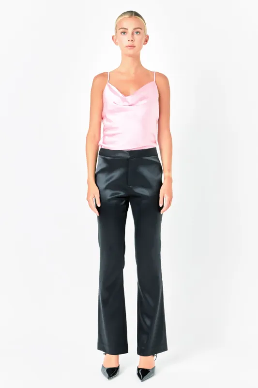 Satin Cowl Neck Top sold by Endless Rose