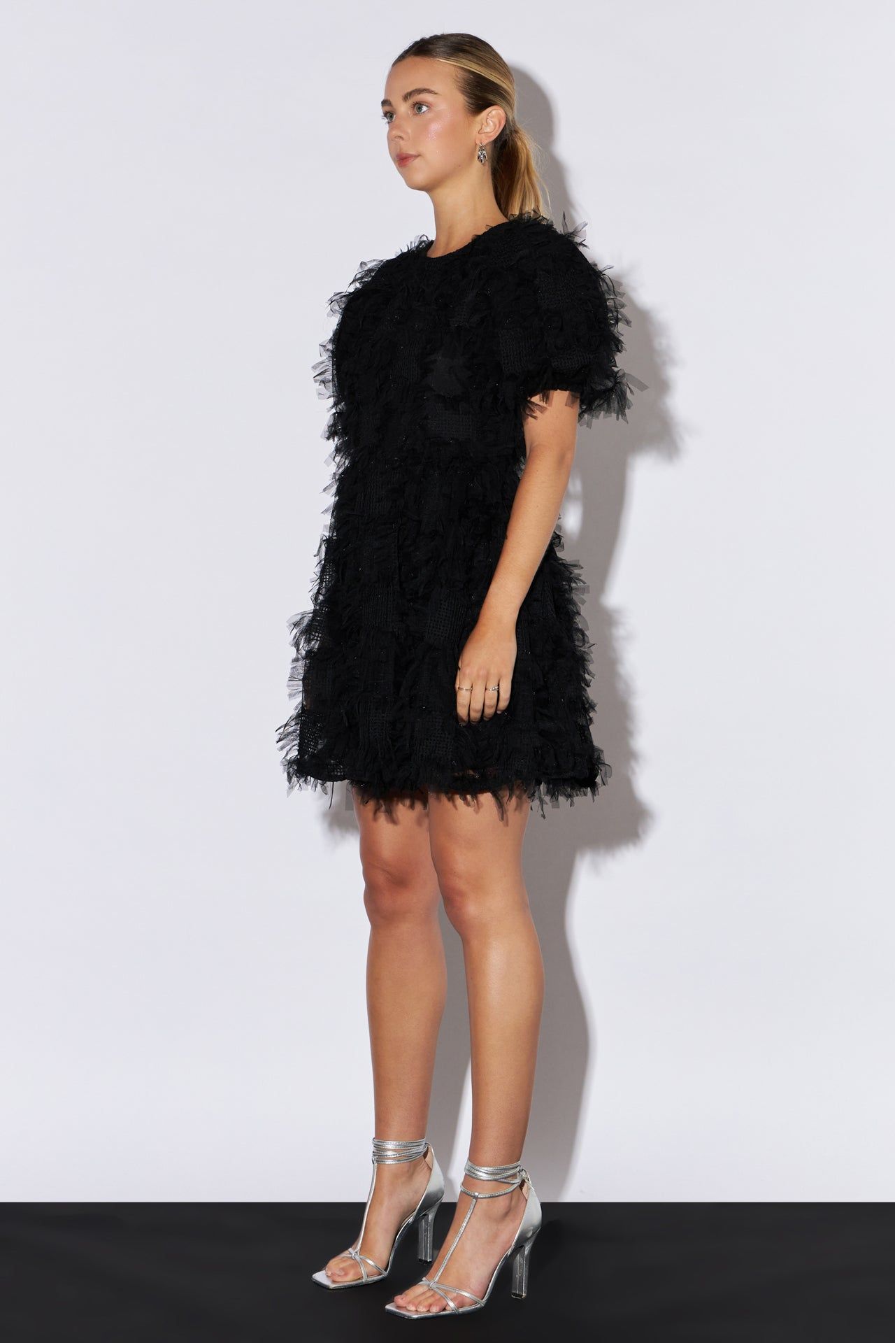 Textured Mesh Mini Dress sold by Endless Rose product image thumbnail 3