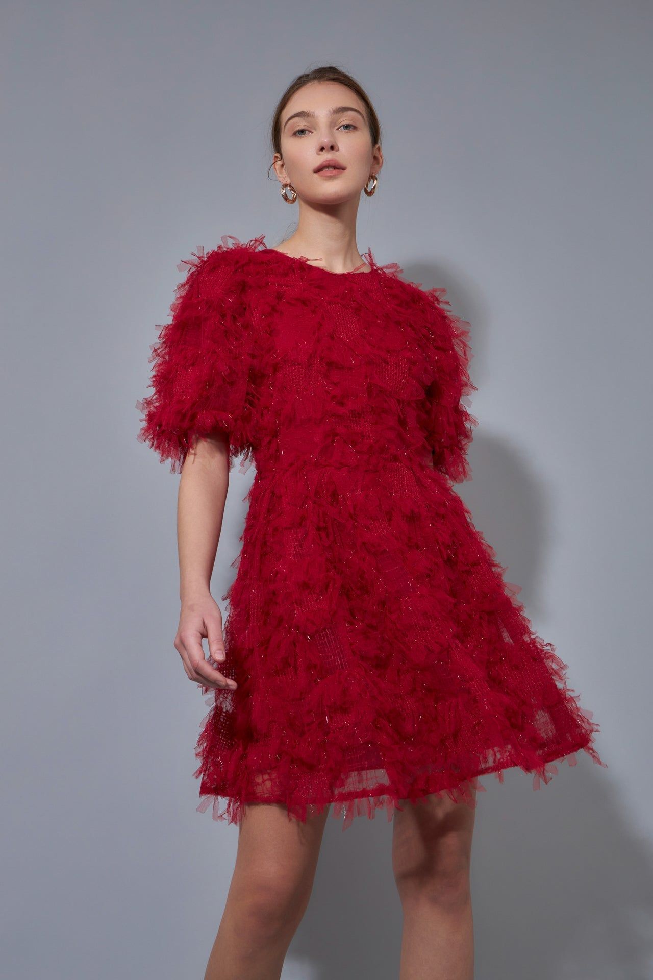 Textured Mesh Mini Dress sold by Endless Rose product image thumbnail 10