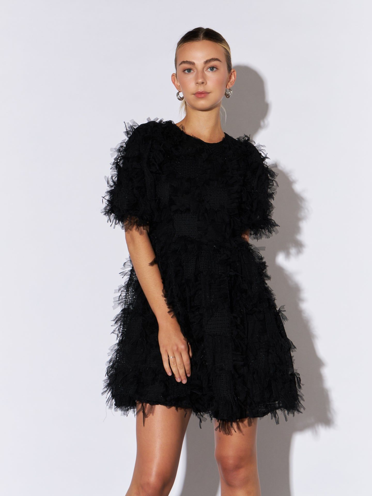 Textured Mesh Mini Dress sold by Endless Rose product image thumbnail 5