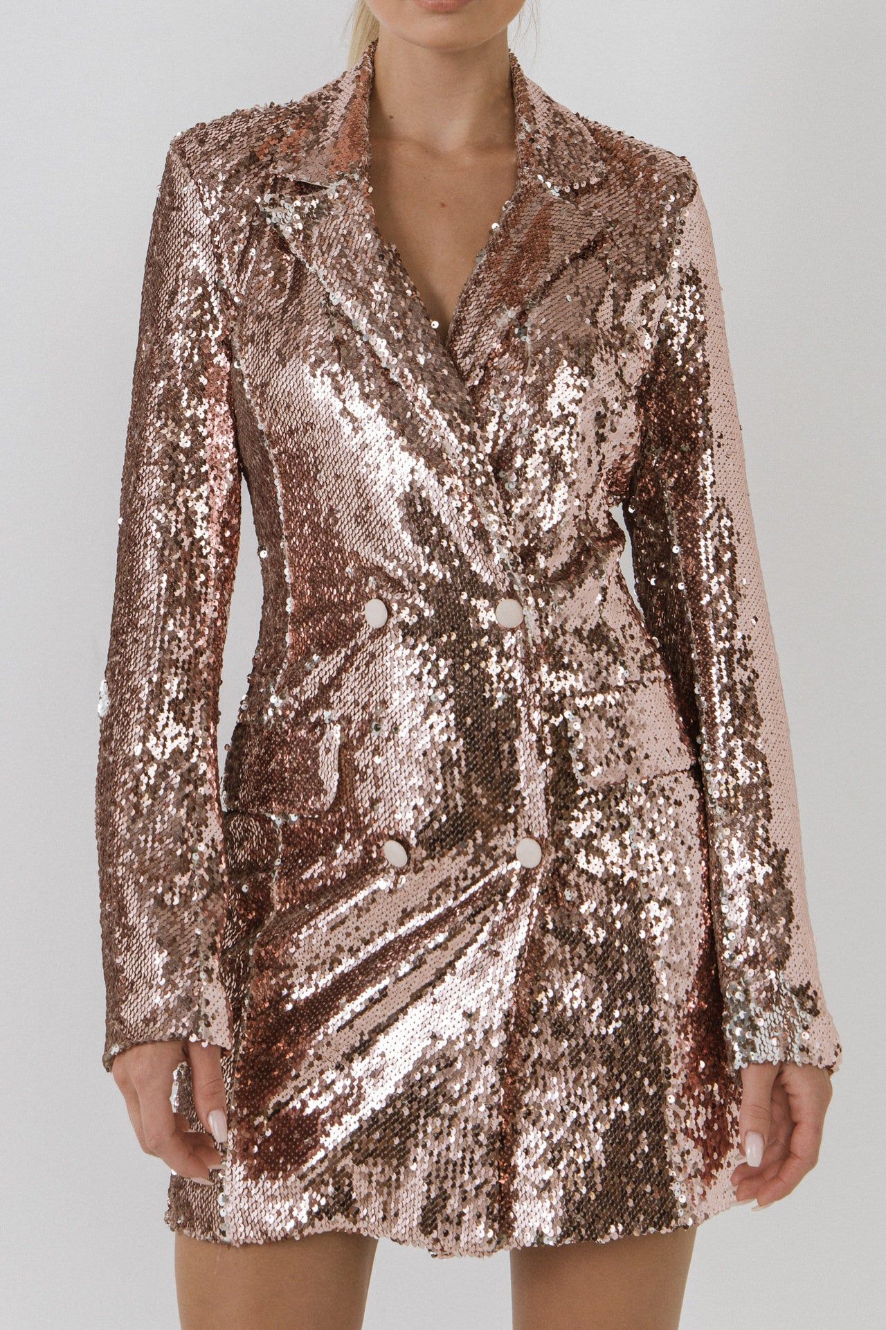 Sequin Double-Breasted Blazer sold by Endless Rose product image thumbnail 2