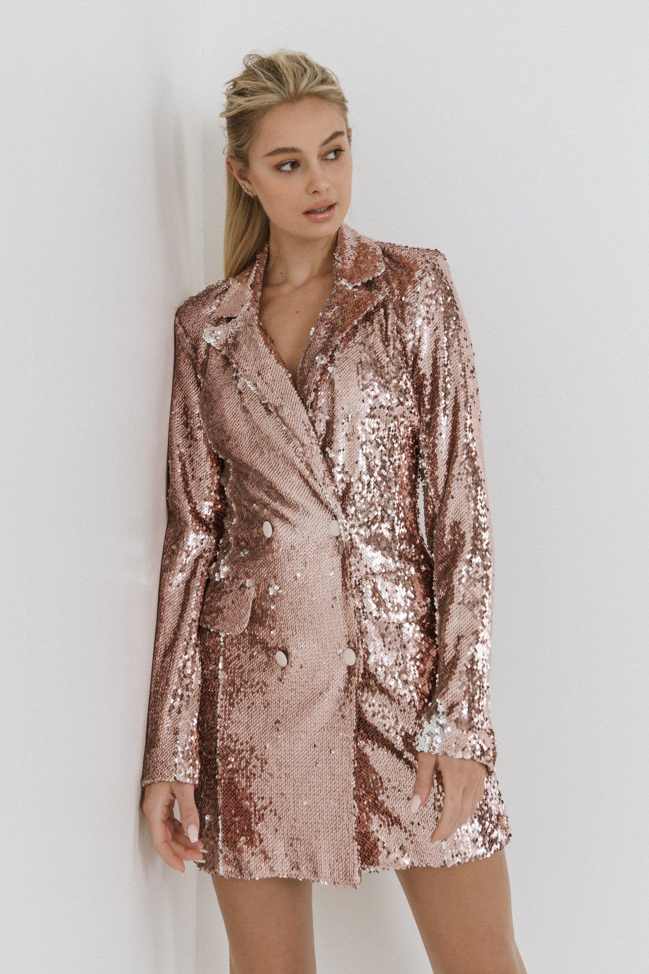 Sequin Double-Breasted Blazer sold by Endless Rose product image thumbnail 5