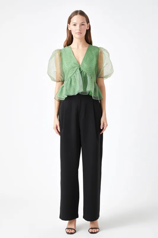 Organza Zebra Top sold by Endless Rose