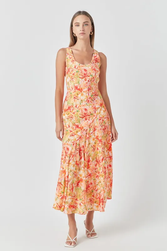 Floral Print Slip Dress sold by Endless Rose