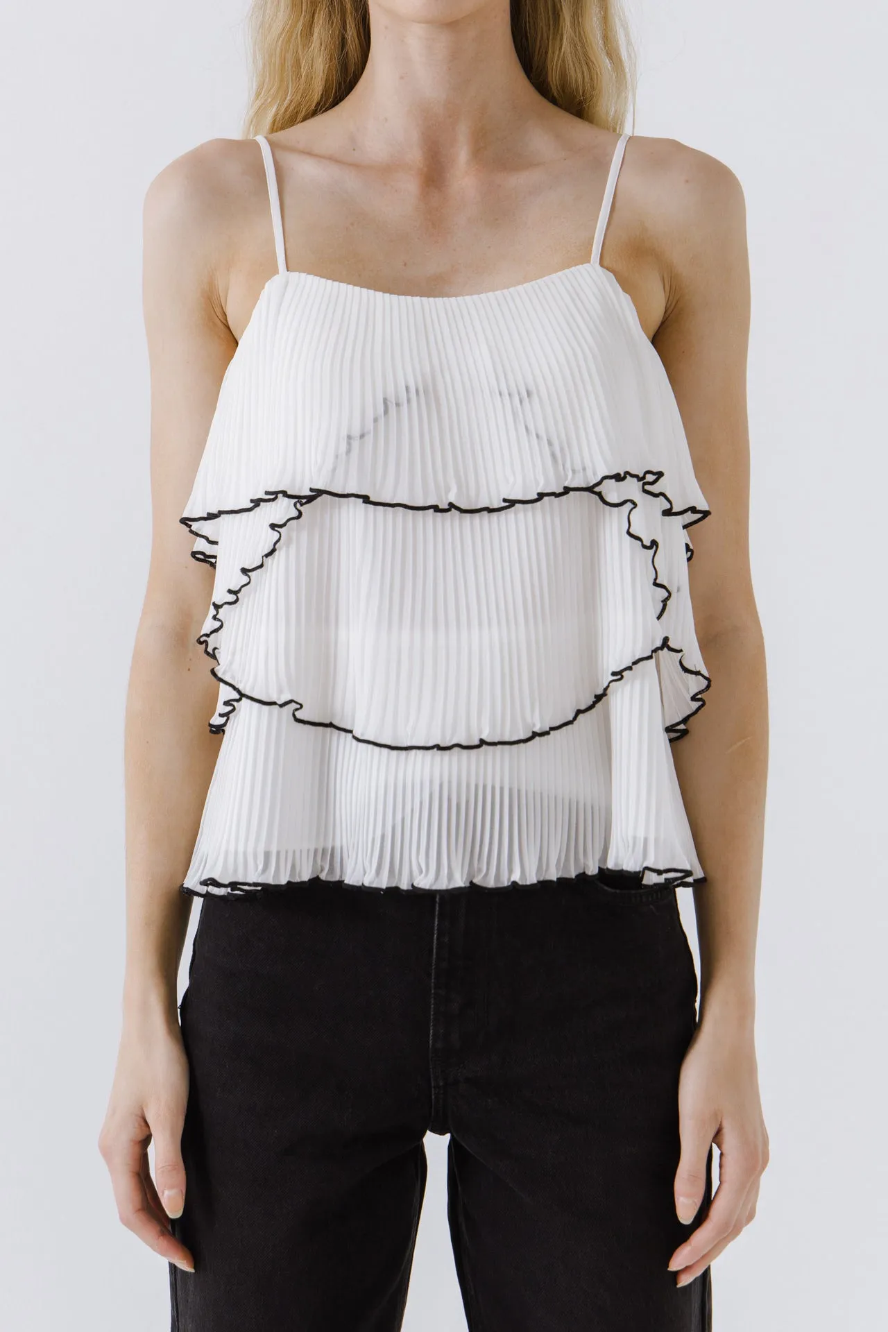 Tiered Ruffle Cami Top sold by Endless Rose product image thumbnail 2