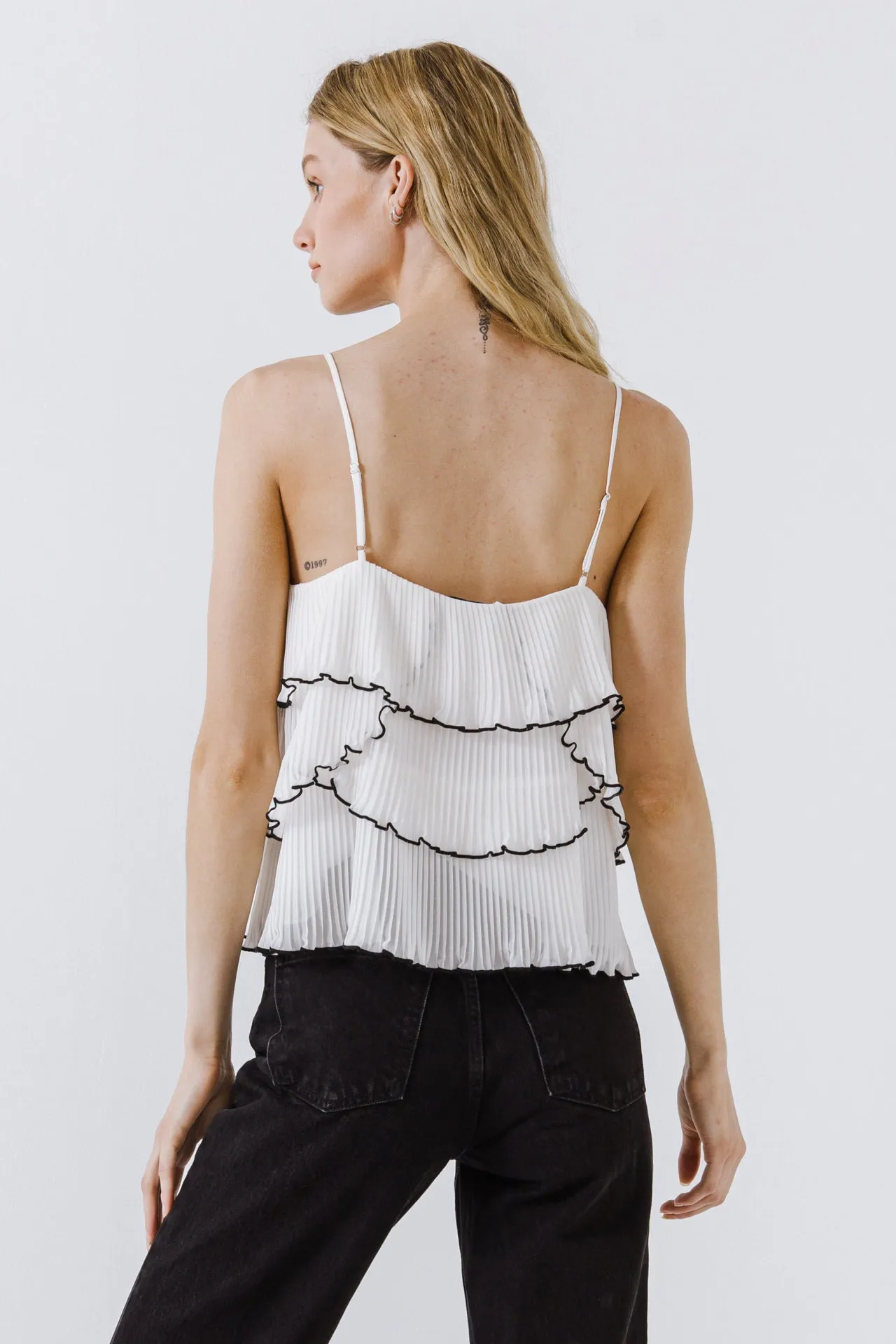 Tiered Ruffle Cami Top sold by Endless Rose product image thumbnail 4