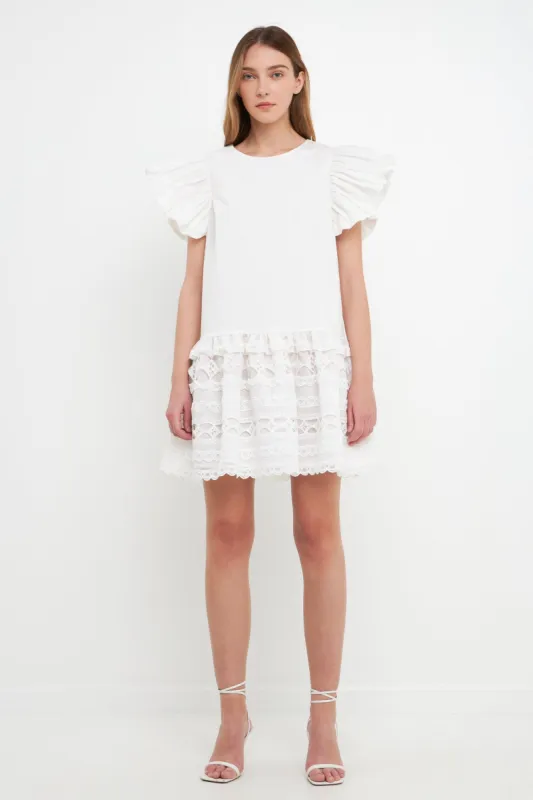 Mixed Media Mini Dress sold by Endless Rose