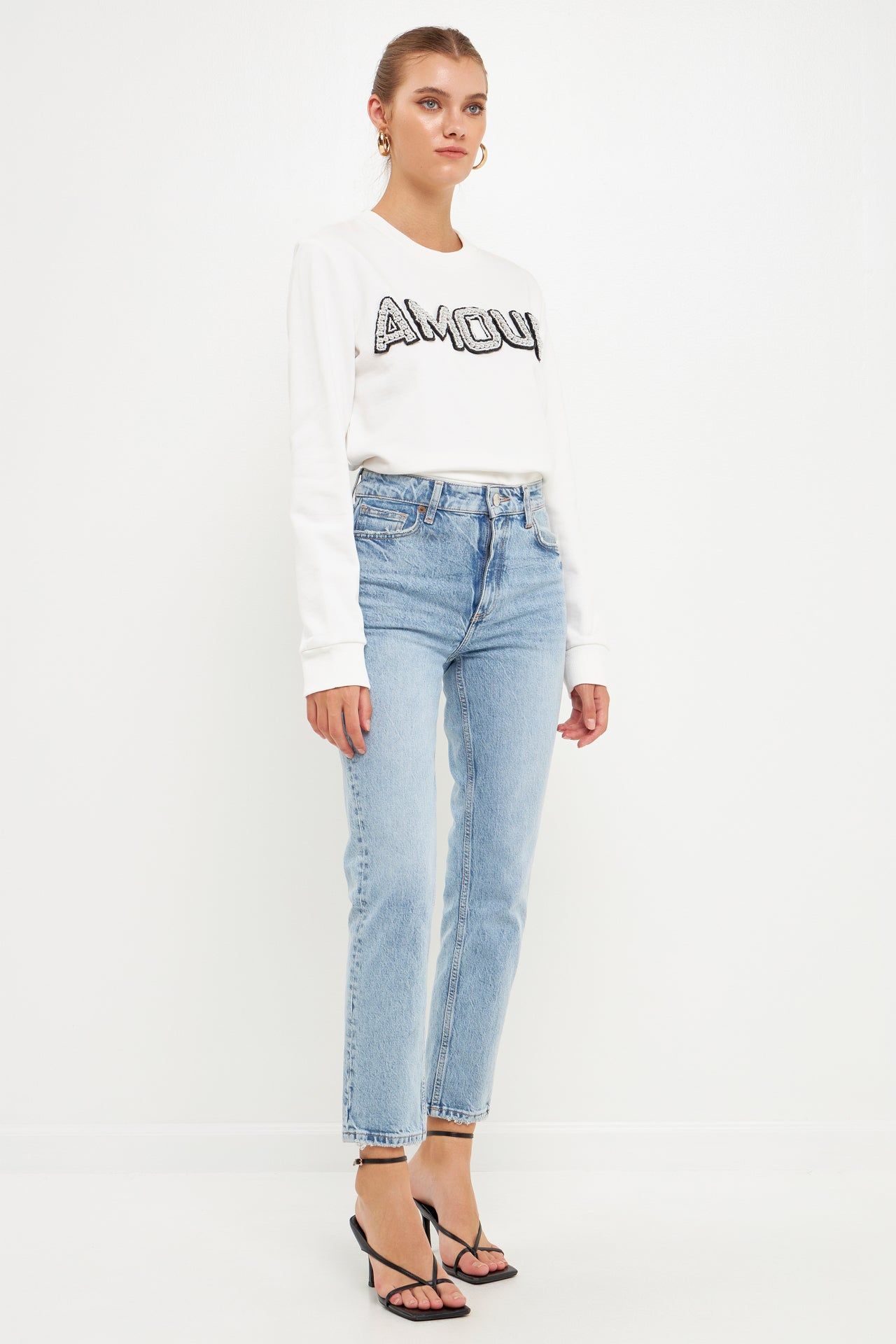 Beaded Amour Sweatshirt sold by Endless Rose product image thumbnail 3