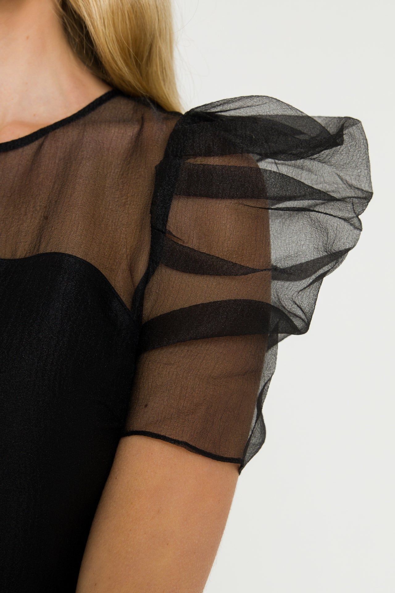 Puffed Sleeve Organza Dress sold by Endless Rose product image thumbnail 5