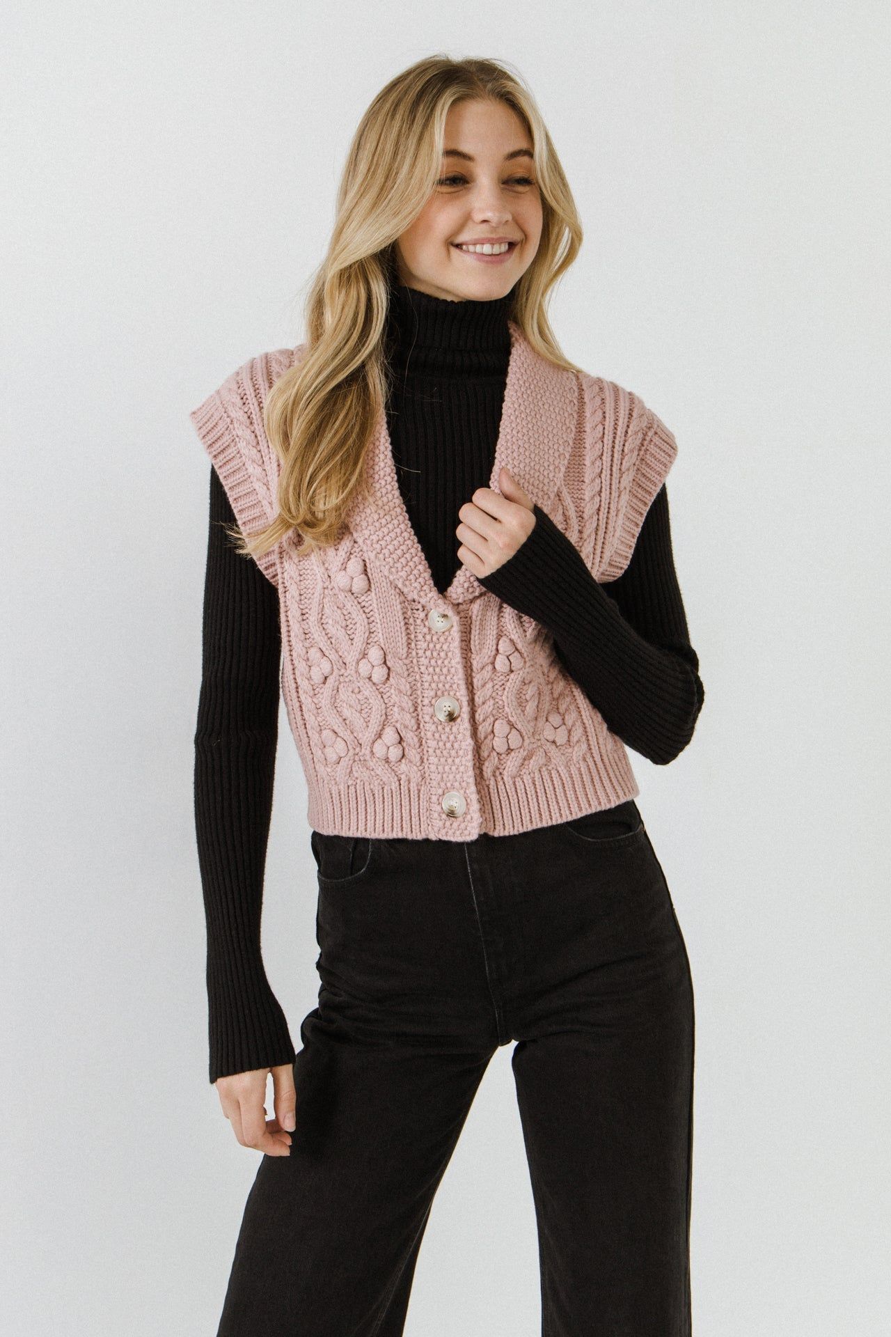 Cropped Sweater Vest sold by Endless Rose product image thumbnail 5