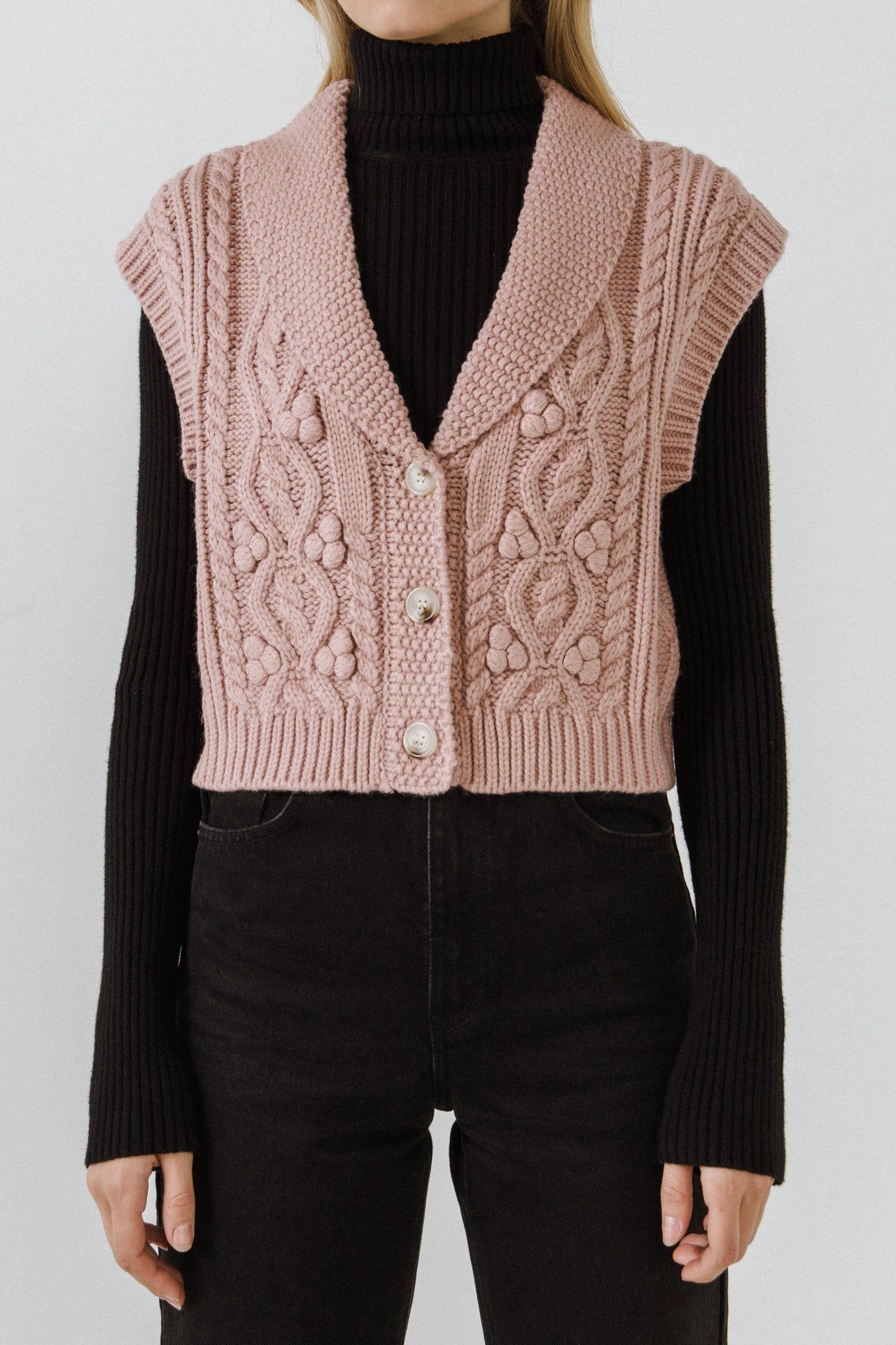 Cropped Sweater Vest sold by Endless Rose product image thumbnail 2