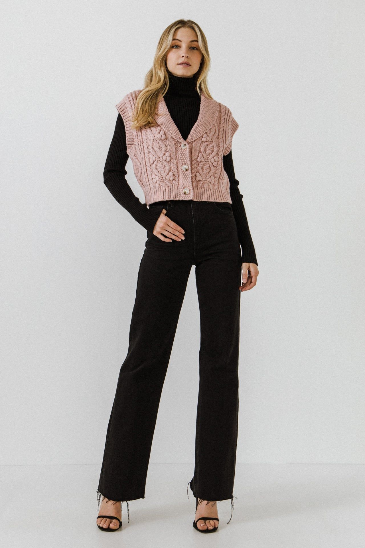 Cropped Sweater Vest sold by Endless Rose