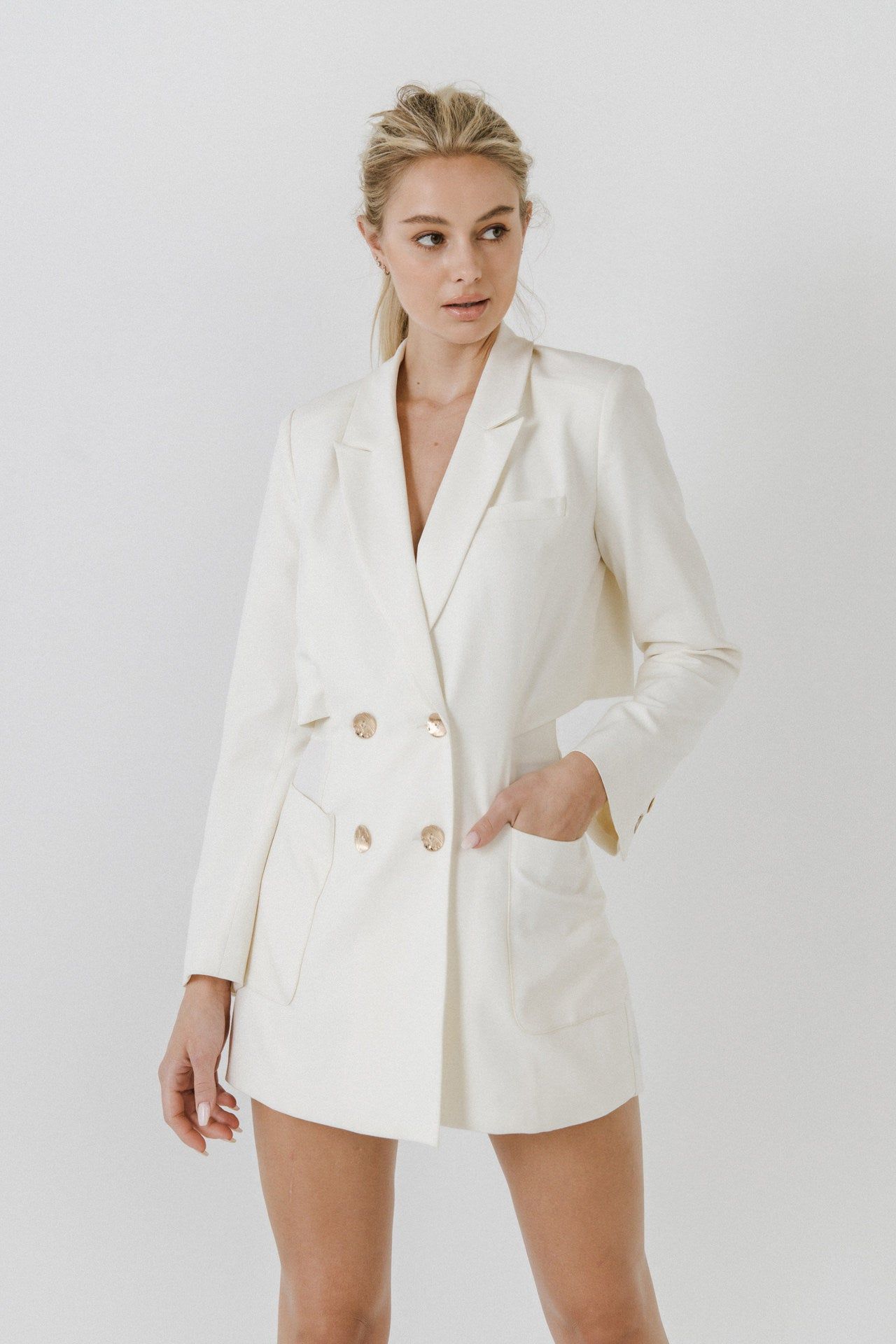 Open Back Blazer Romper sold by Endless Rose product image thumbnail 5