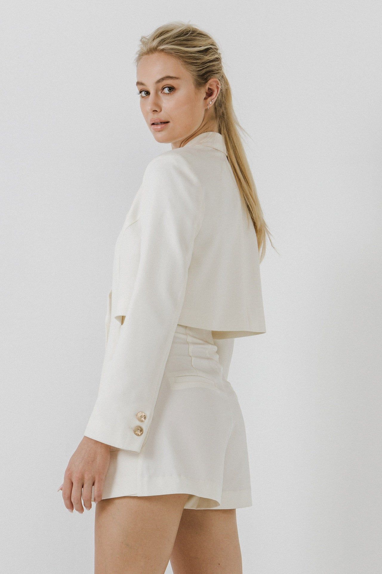 Open Back Blazer Romper sold by Endless Rose product image thumbnail 4