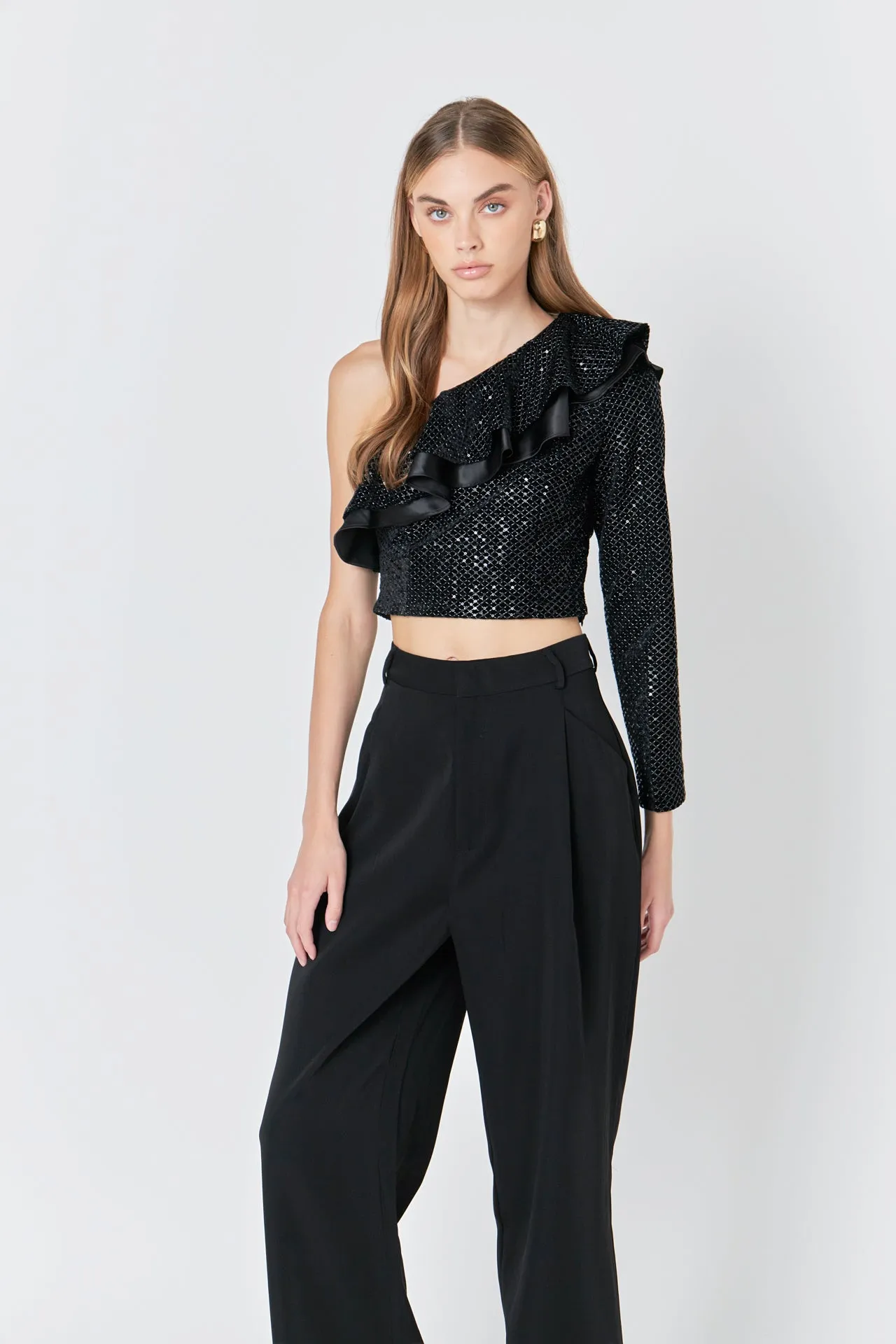 One Shoulder Sequin Top sold by Endless Rose product image thumbnail 5