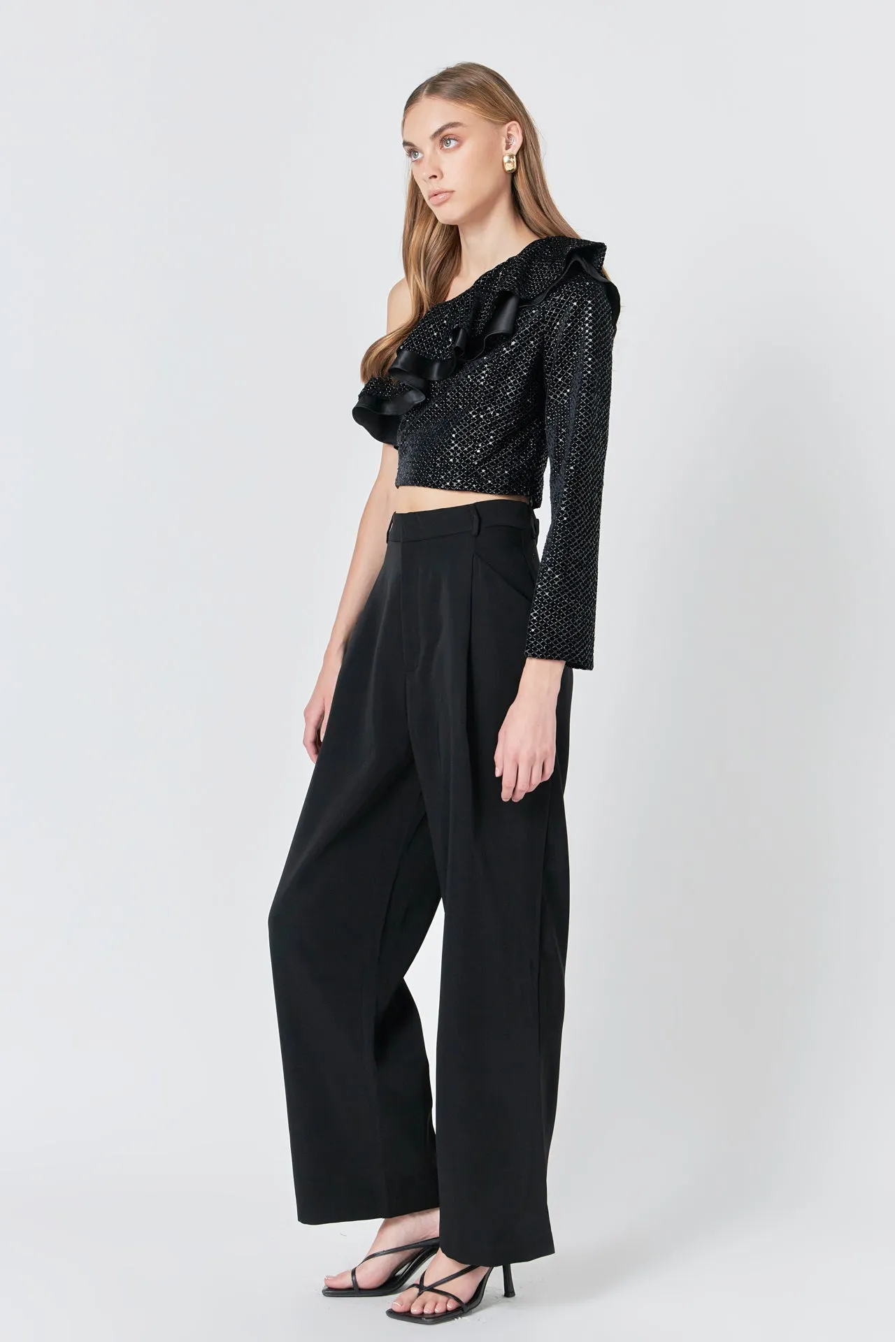One Shoulder Sequin Top sold by Endless Rose product image thumbnail 3