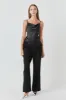 Satin Cowl Neck Top with Feather - Final Sale sold by Endless Rose