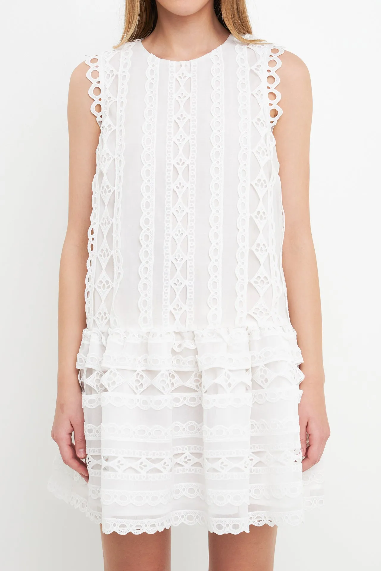 Lace Trim Detail Mini Dress sold by Endless Rose product image thumbnail 2