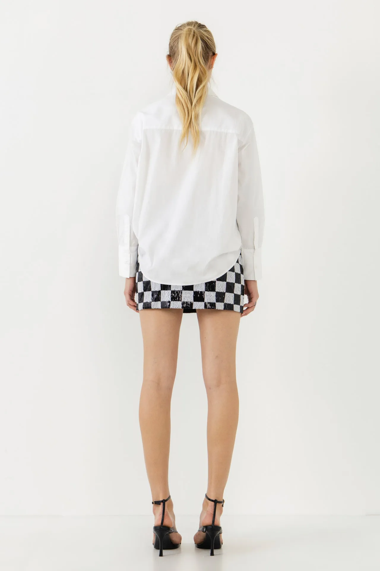 Sequins Check Mini Skirt sold by Endless Rose product image thumbnail 4