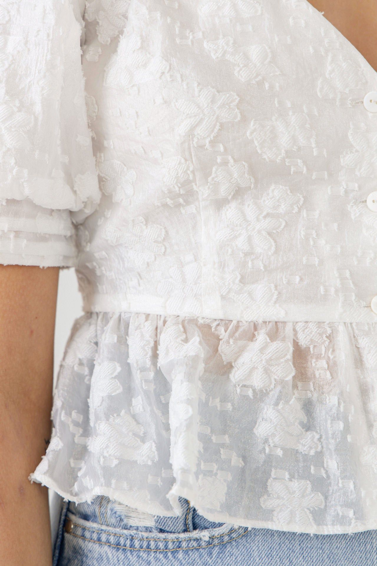 Texture Detail Button Down Top sold by Endless Rose product image thumbnail 5