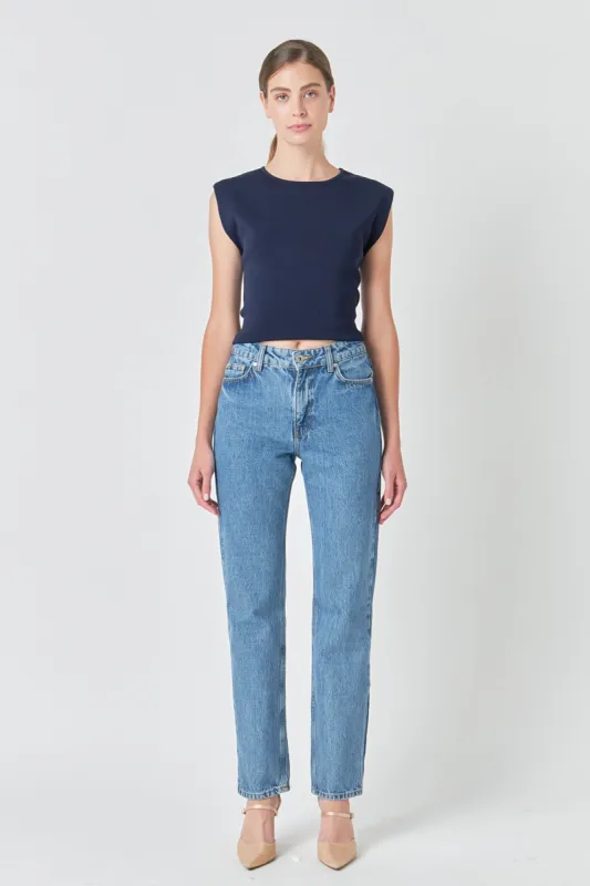Elevated Solid Knit Padded Top sold by Endless Rose