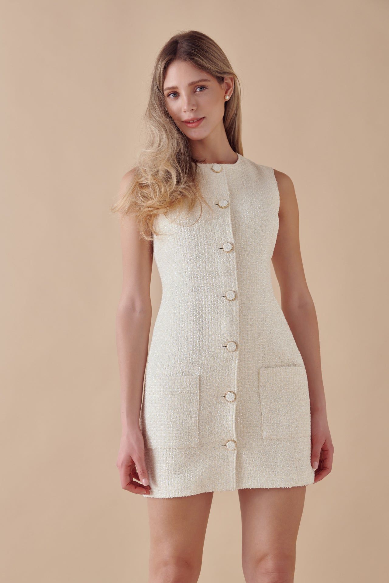 Sleeveless Tweed Mini Dress sold by Endless Rose product image thumbnail 7