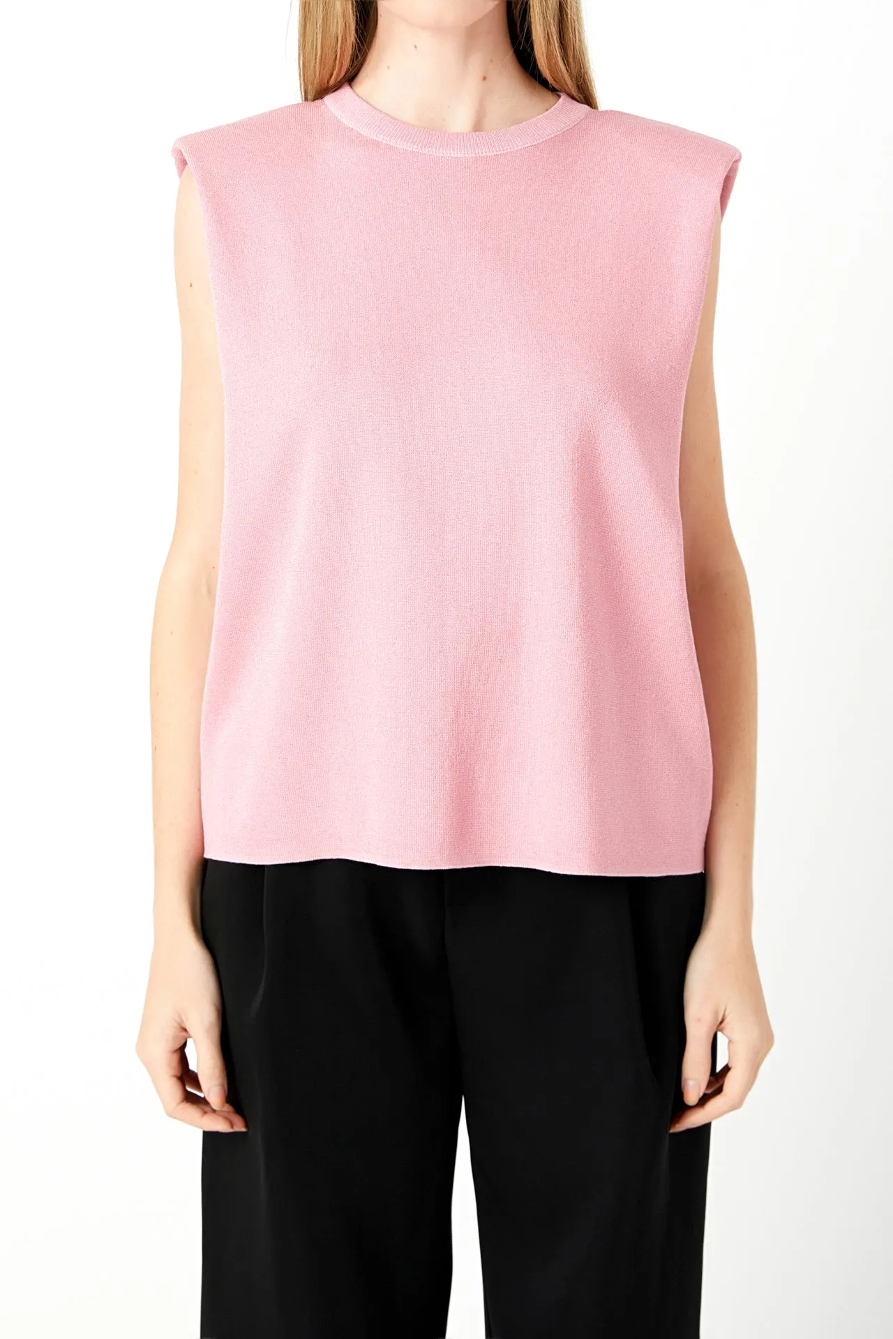 Glitter Power Shoulder Knit Top sold by Endless Rose product image thumbnail 2