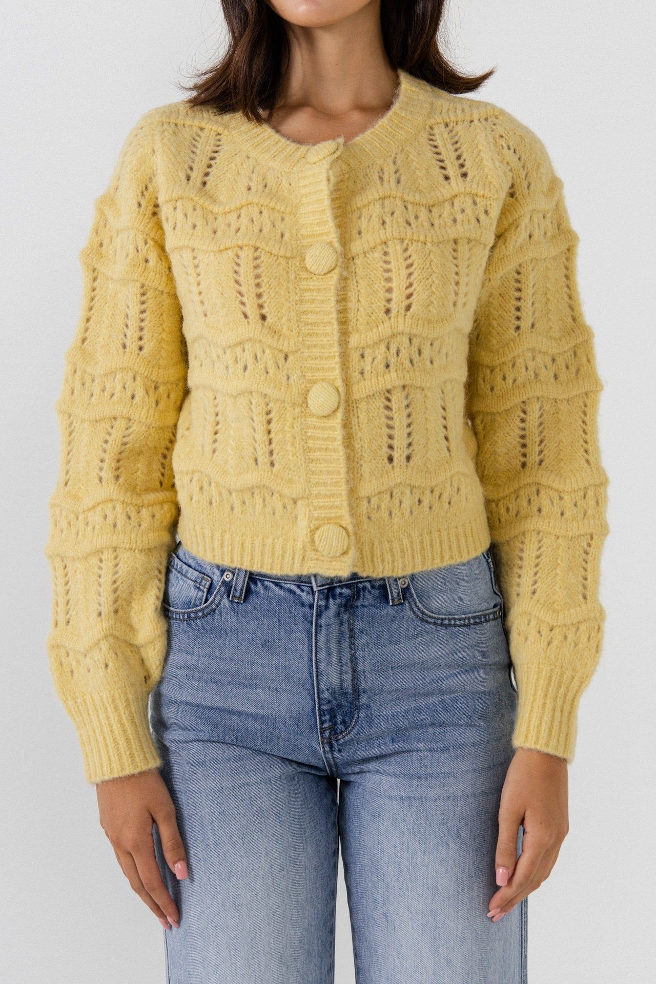 Knitted Cardigan with Coverbuttons sold by Endless Rose product image thumbnail 2