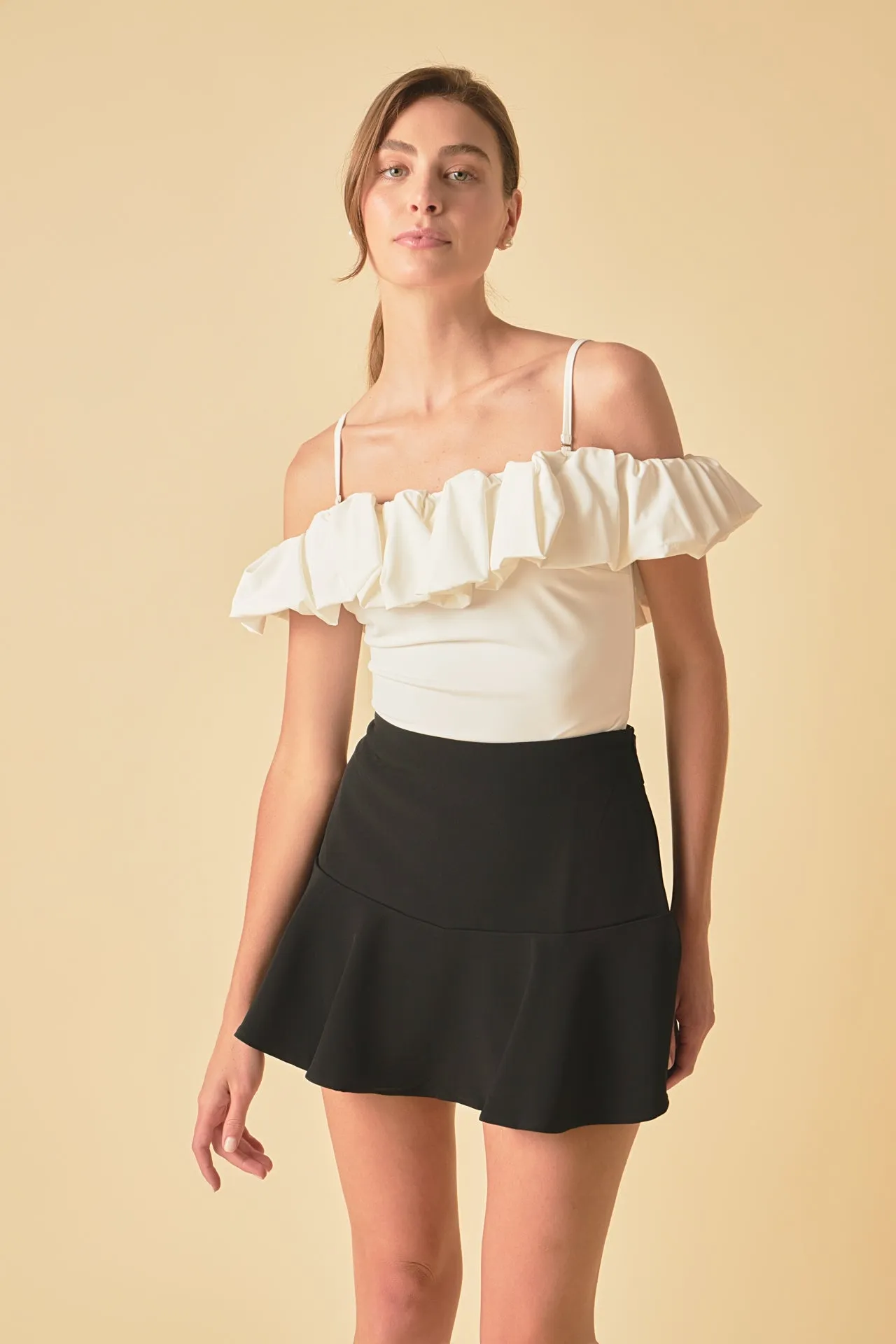 Flounce Mini Skort with Waist Tie sold by Endless Rose product image thumbnail 5