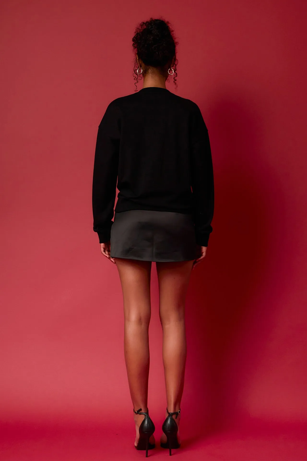 Letter Patch Sweatshirt sold by Endless Rose product image thumbnail 5