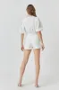 Laced V-Neck Puff Sleeve Top sold by Endless Rose