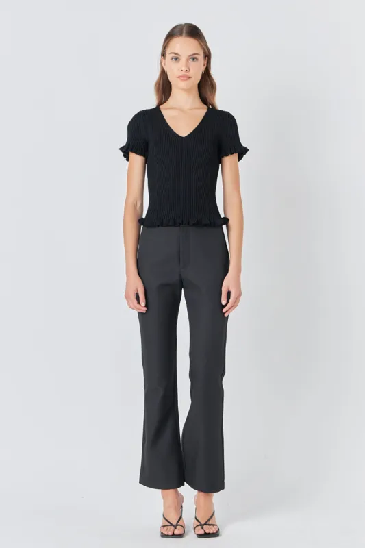 Lettuce Edge Knit Top sold by Endless Rose