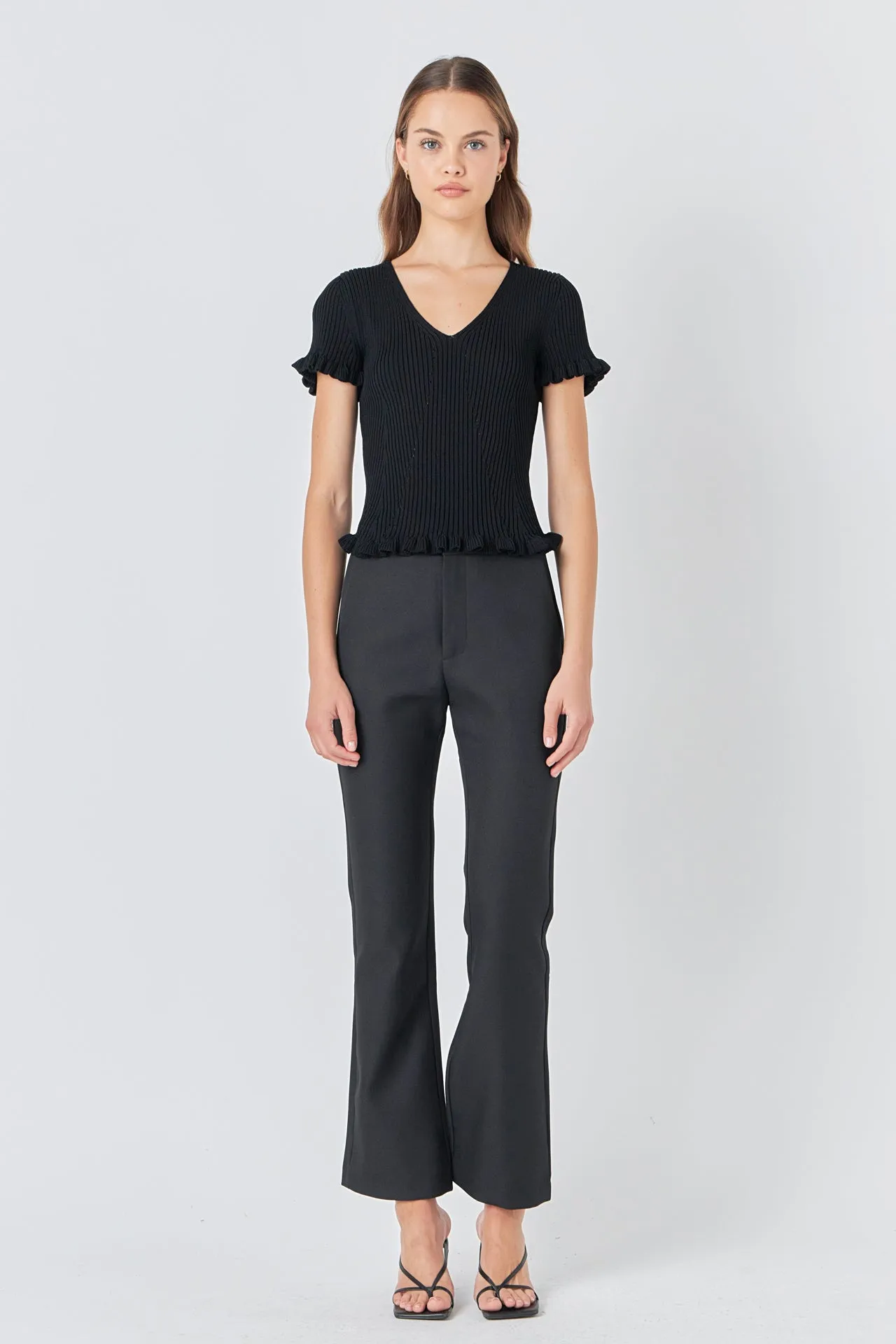 Lettuce Edge Knit Top sold by Endless Rose