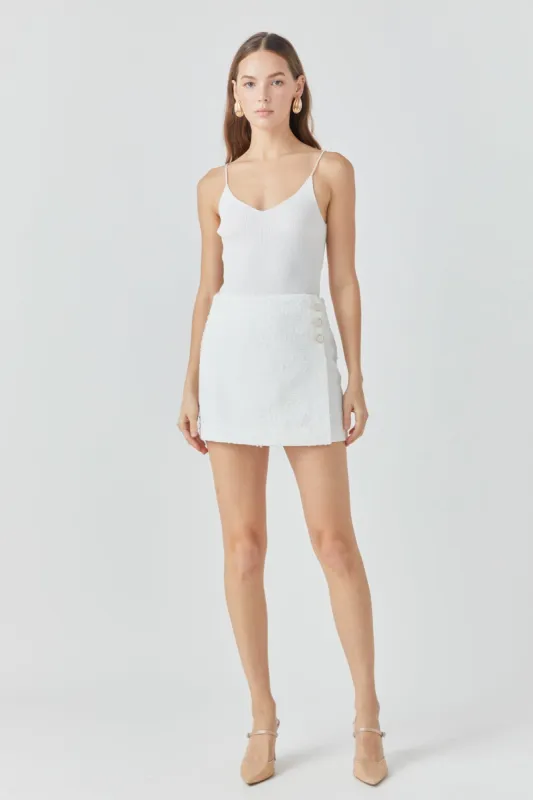 Tweed Mini Skirt sold by Endless Rose