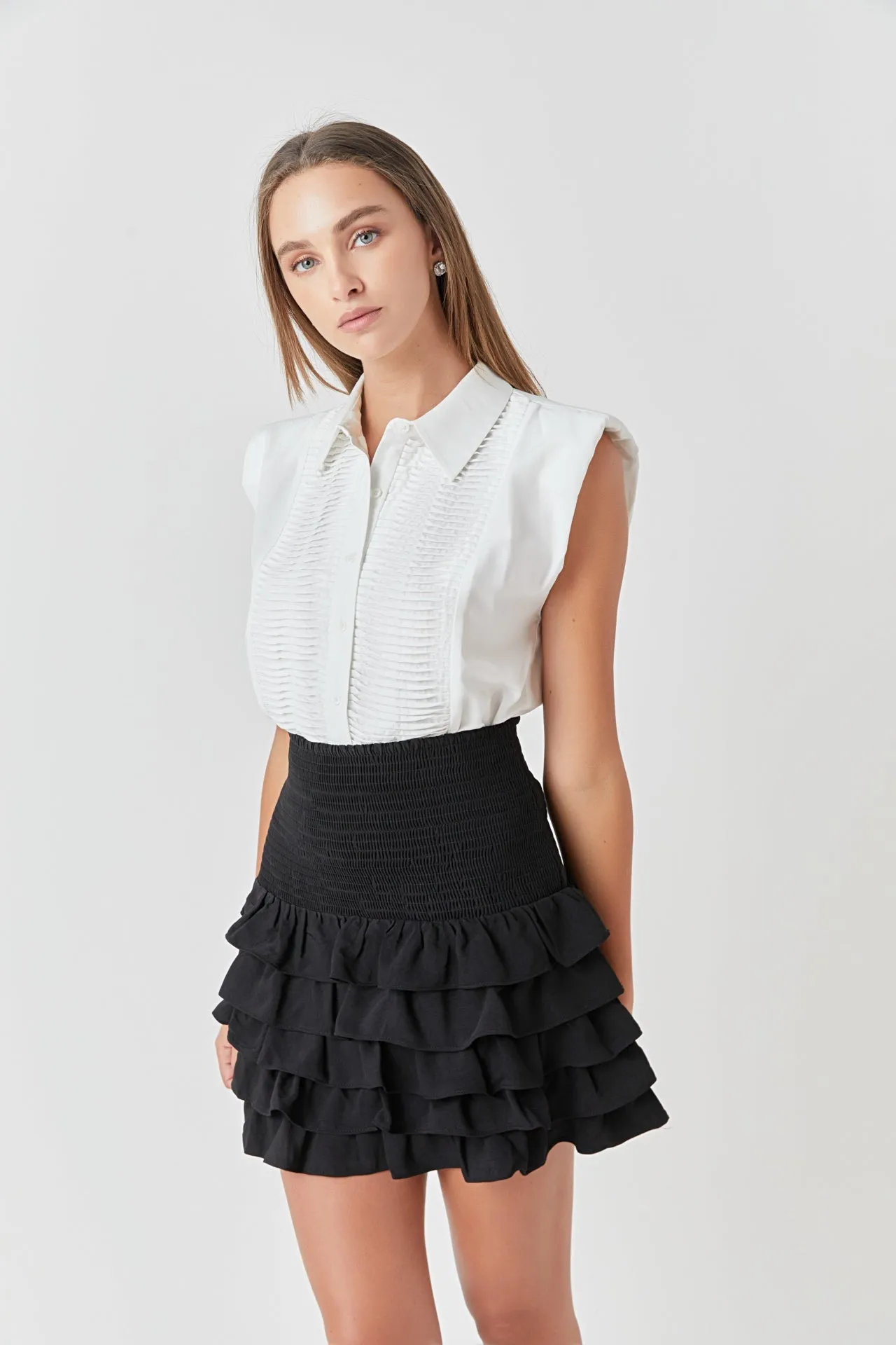 Tiered Ruffle Mini Skirt - Final Sale sold by Endless Rose product image thumbnail 5