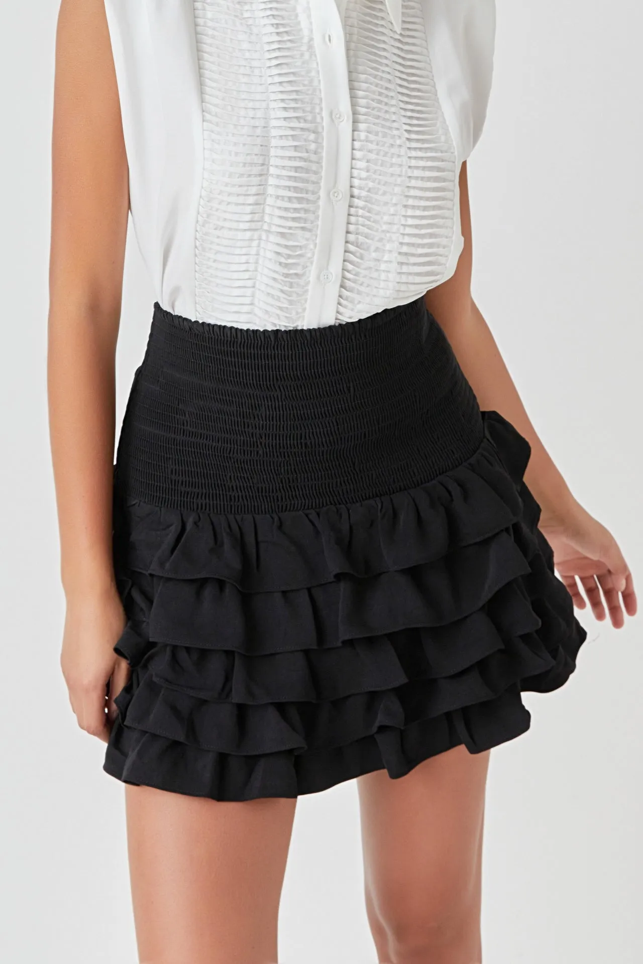 Tiered Ruffle Mini Skirt - Final Sale sold by Endless Rose product image thumbnail 2
