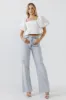 Square Neck Puff Sleeve Jacquard Top sold by Endless Rose