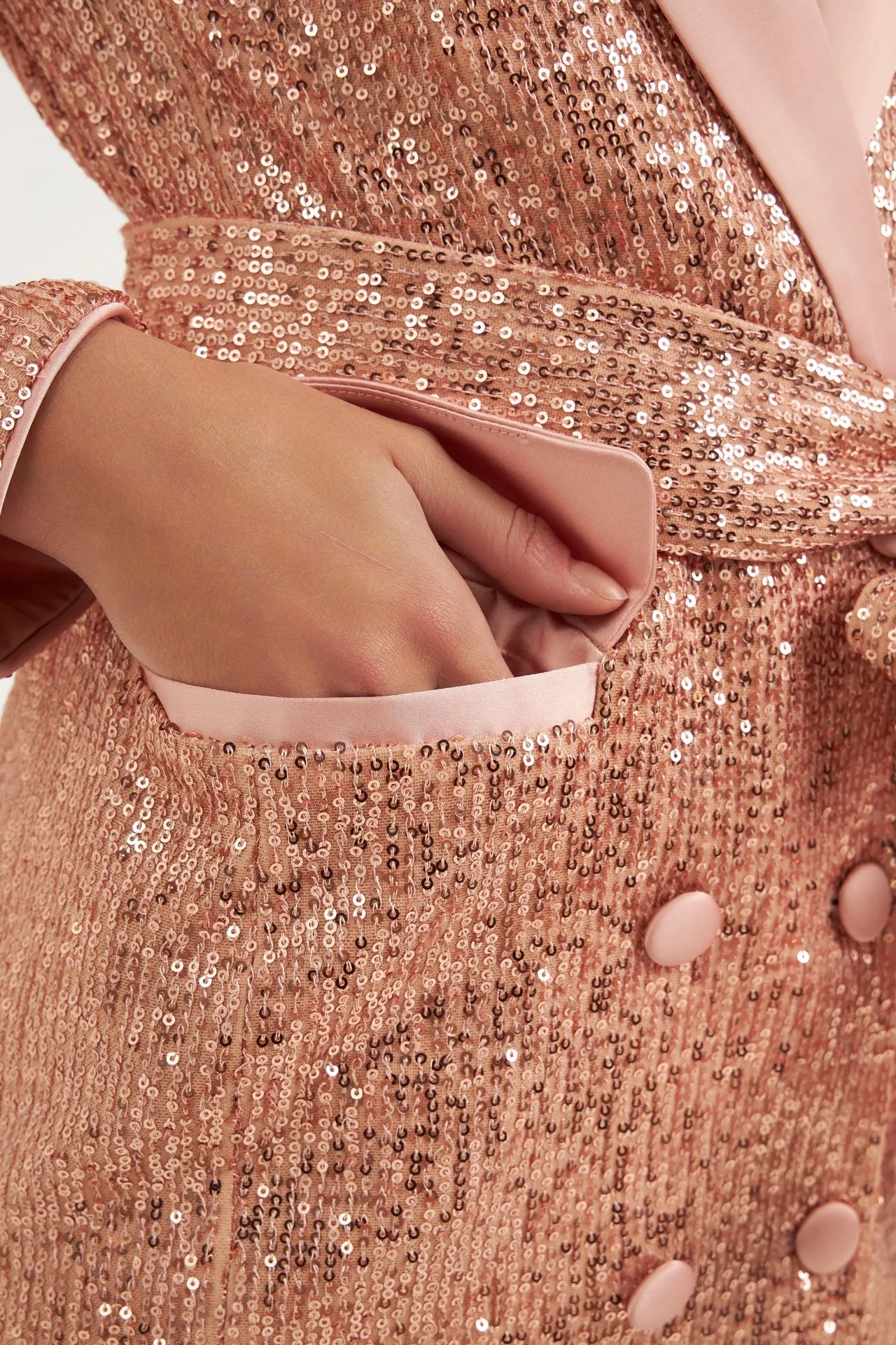 Sequins Belted Blazer sold by Endless Rose product image thumbnail 2