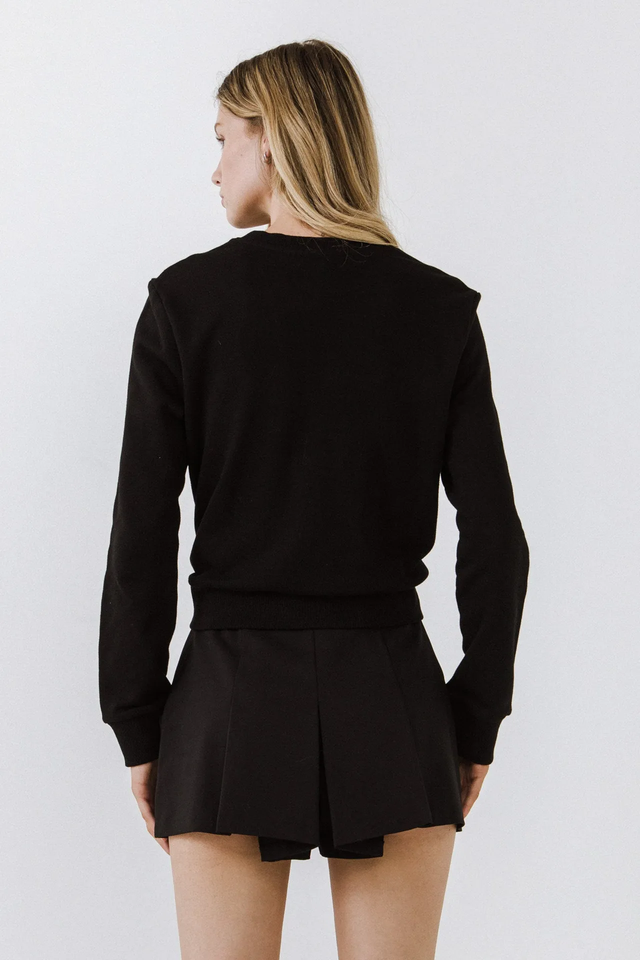 Beads Lettering Sweatshirt sold by Endless Rose product image thumbnail 4