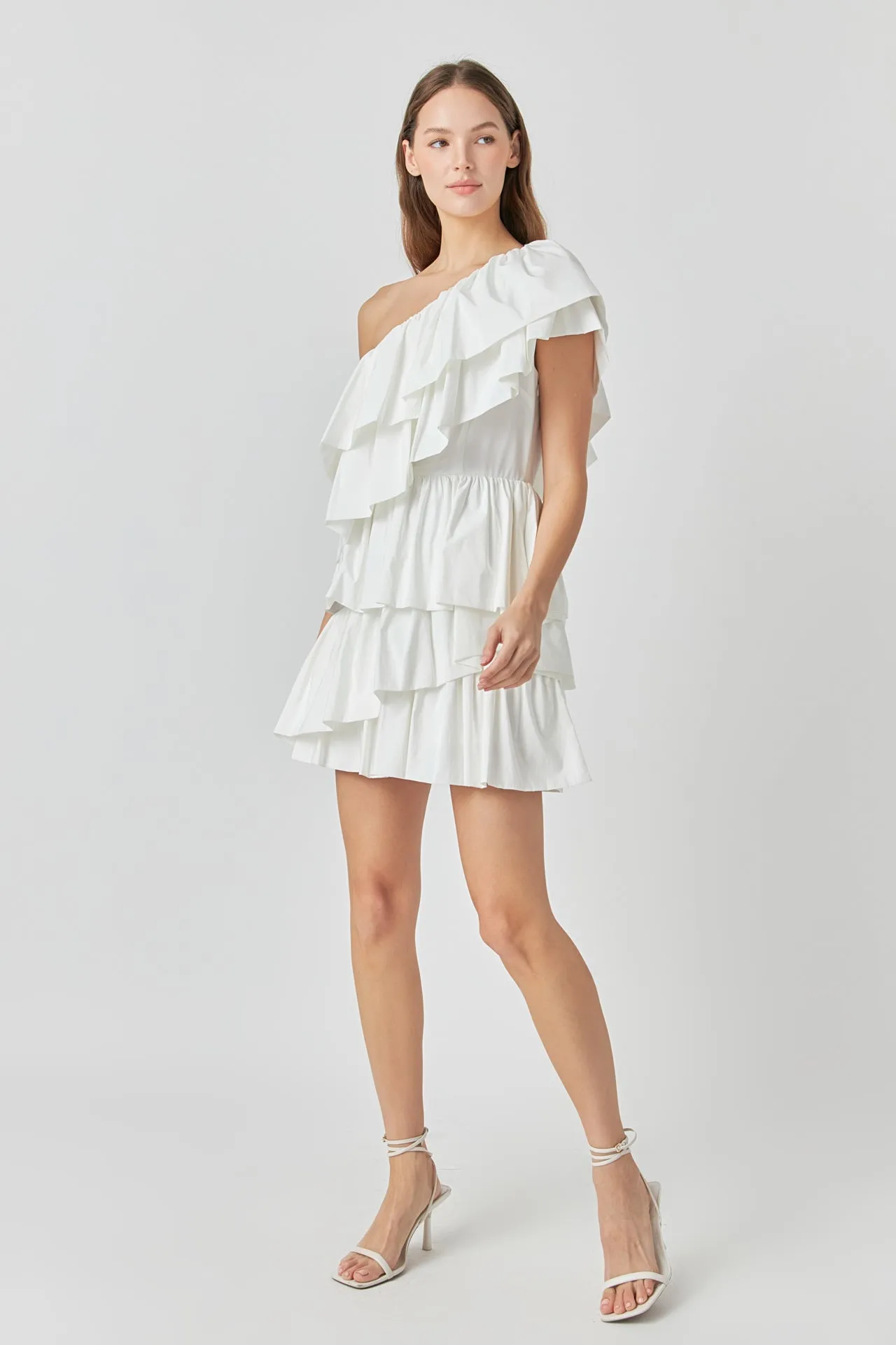 One-Shoulder Ruffled Mini Dress - Final Sale sold by Endless Rose product image thumbnail 3