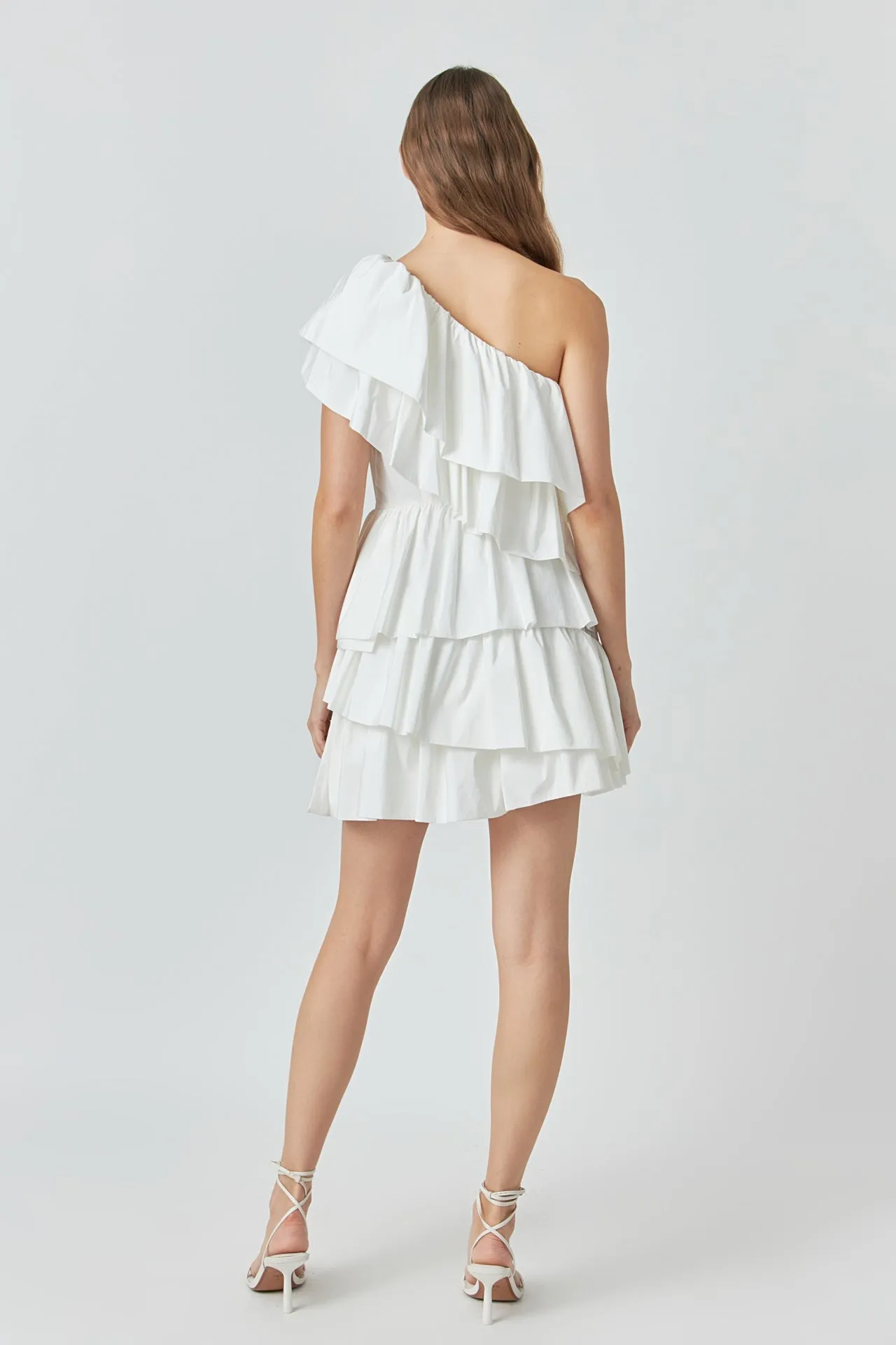 One-Shoulder Ruffled Mini Dress - Final Sale sold by Endless Rose product image thumbnail 4