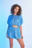 Sequins Cropped Puff Top sold by Endless Rose