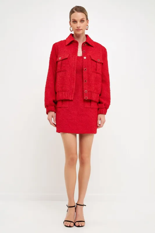 Double Pocket Tweed Jacket sold by Endless Rose