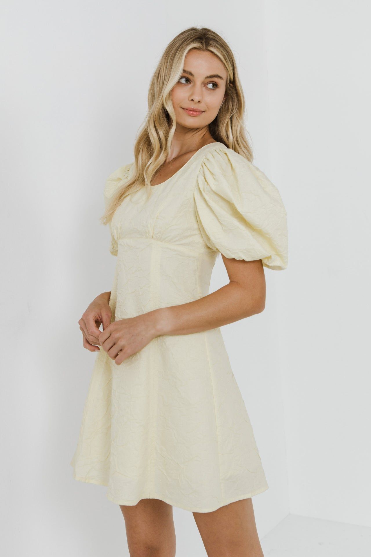 Textured Floral Mini Dress sold by Endless Rose product image thumbnail 4