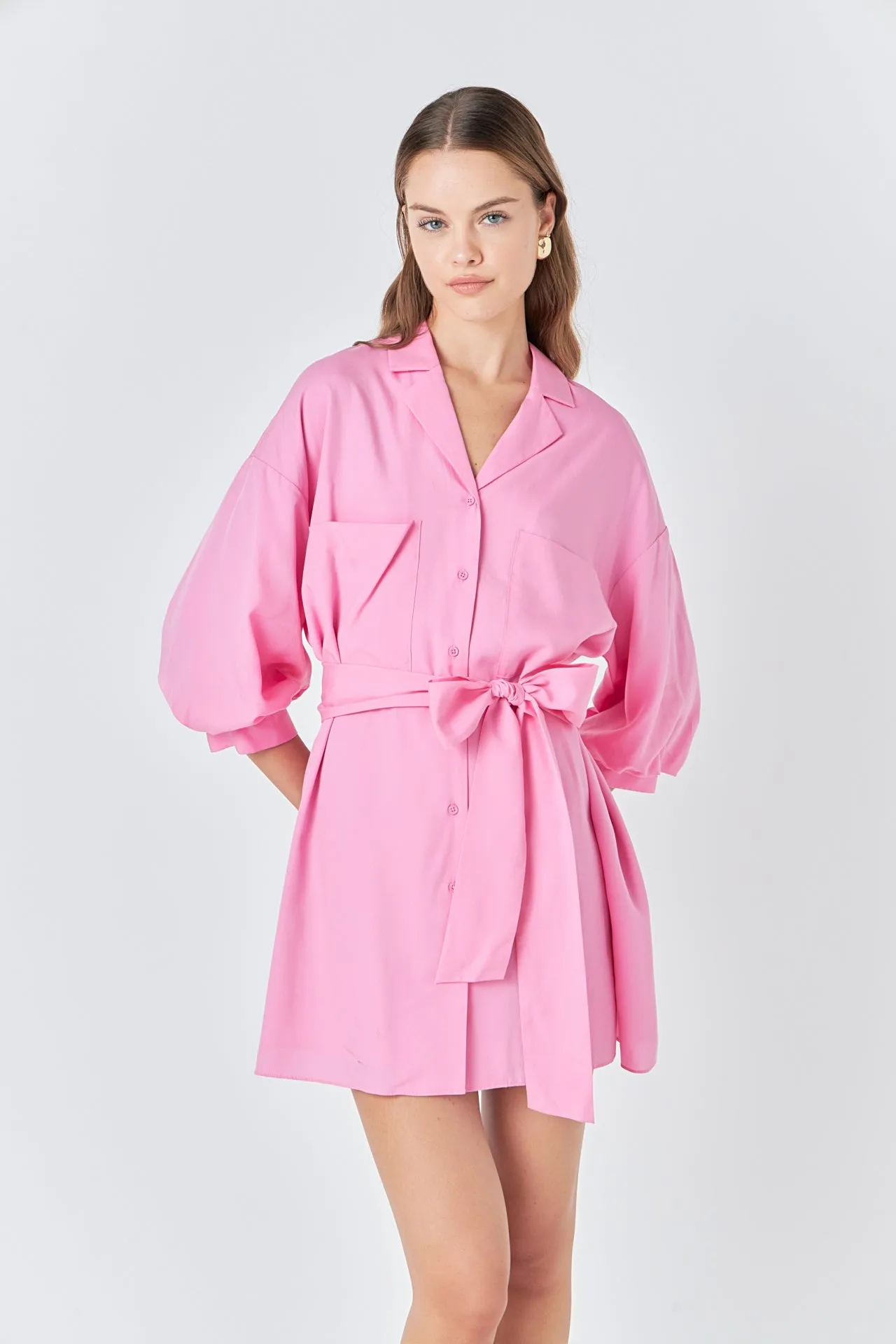 Belted Mini Shirt Dress sold by Endless Rose product image thumbnail 5