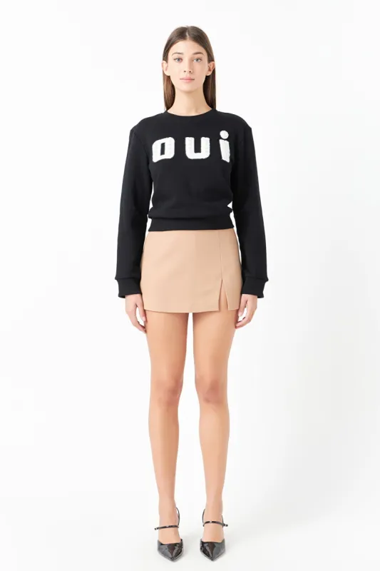 Oui Pearl Embellished Sweatshirt sold by Endless Rose