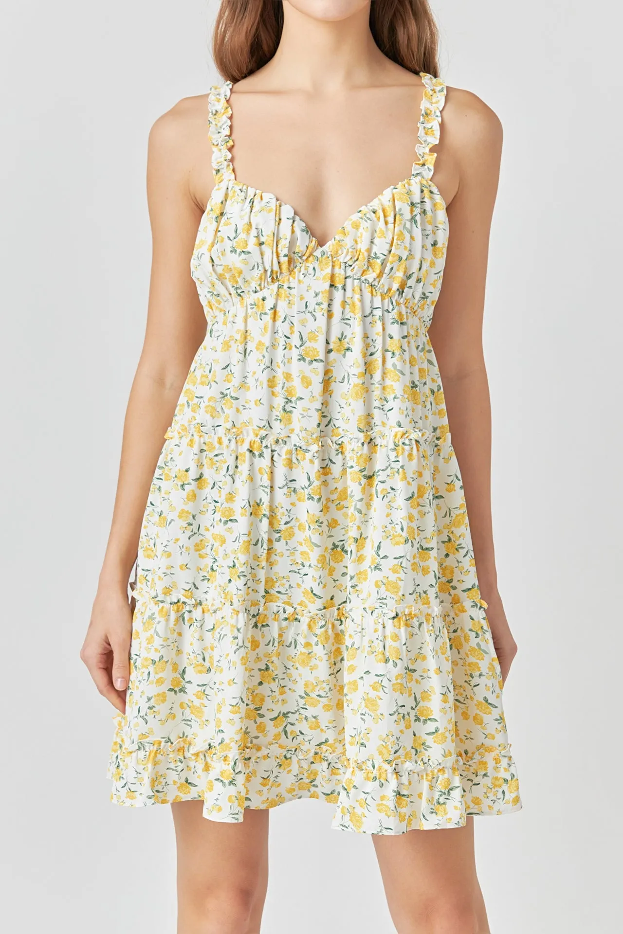 Floral Ruffle Detail Mini Dress sold by Endless Rose product image thumbnail 2